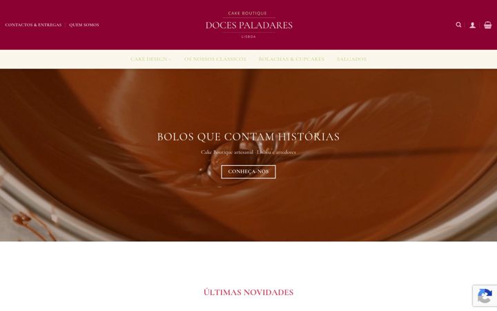 Screenshot of docespaladares.com