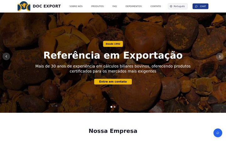 Screenshot of docexport.com.br