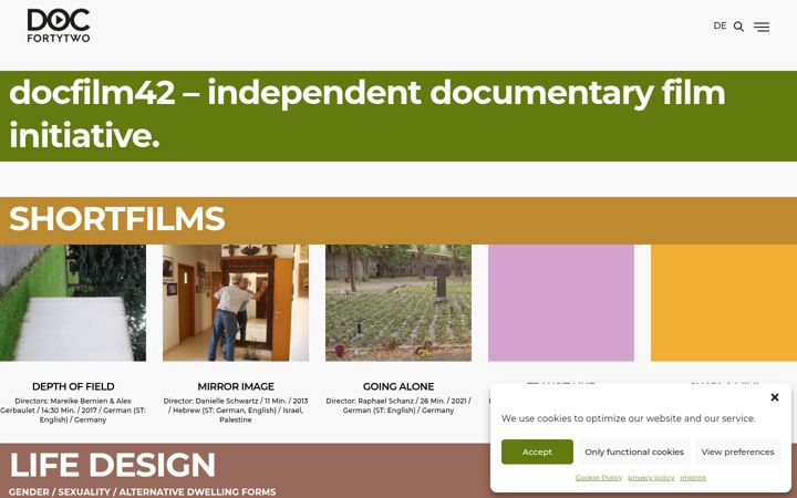 Screenshot of docfilm42.com