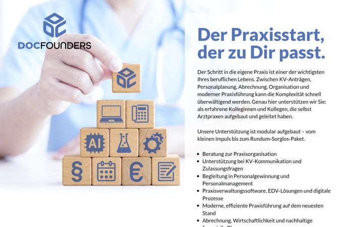Captura de pantalla de docfounders.de