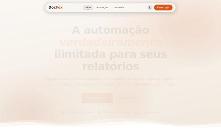 Screenshot of docfox.com.br
