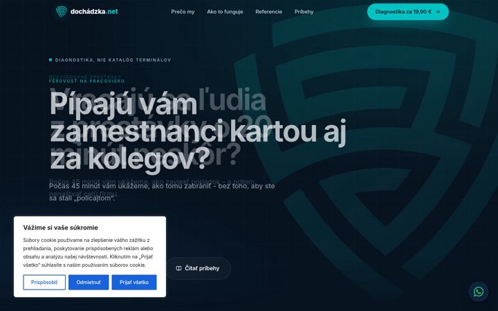 Screenshot di dochadzka.net