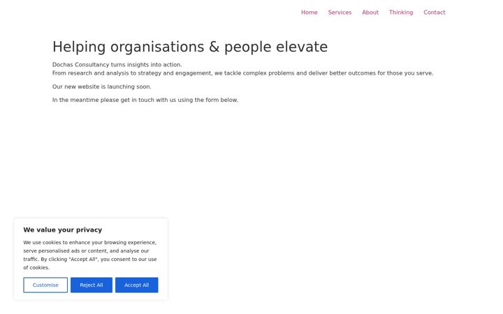 Screenshot of dochasconsultancy.com