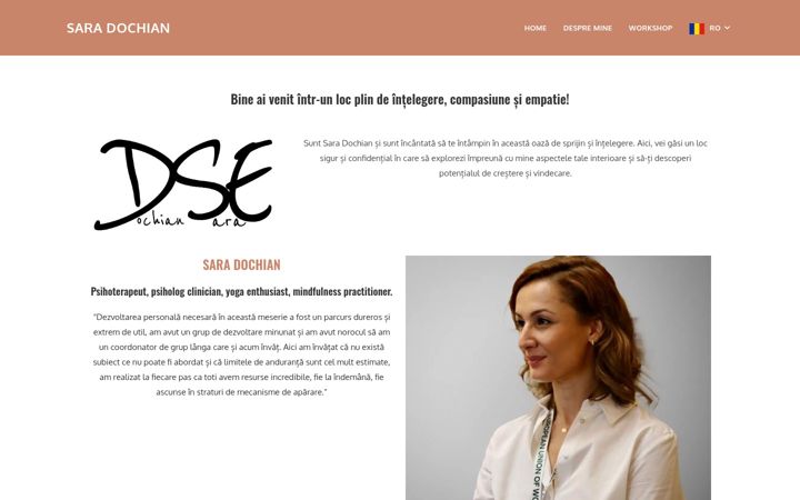 Captura de ecrã de dochian.ro