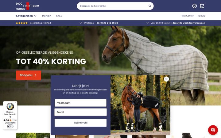 Screenshot of dochorse.nl