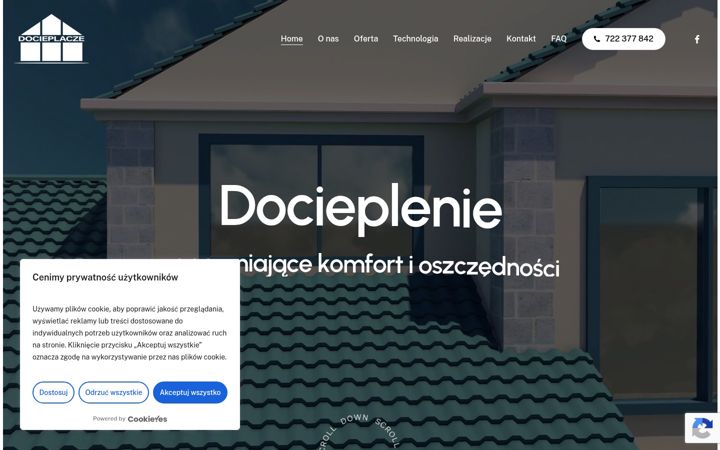 Screenshot of docieplacze.pl
