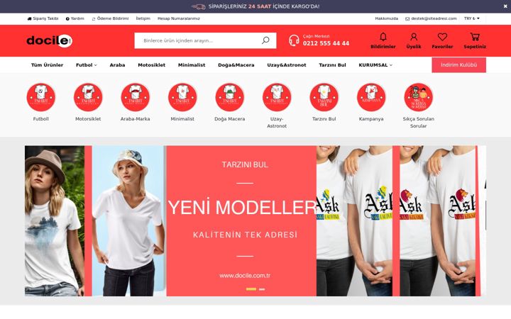 Екранна снимка на docile.com.tr