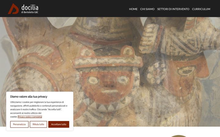 Screenshot of dociliarestauri.it