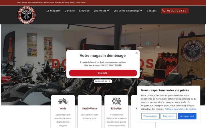 Screenshot of dock-motos.com
