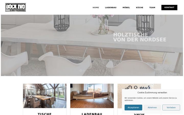 Screenshot of dock-zwo.de