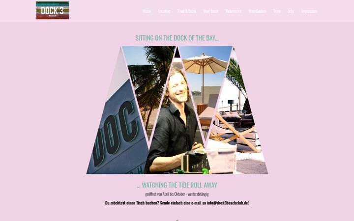 Screenshot of dock3beachclub.de