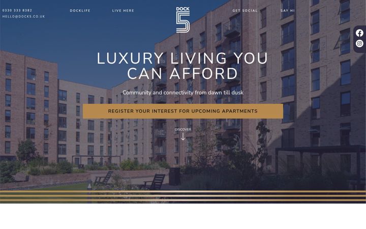 Screenshot of dock5.co.uk