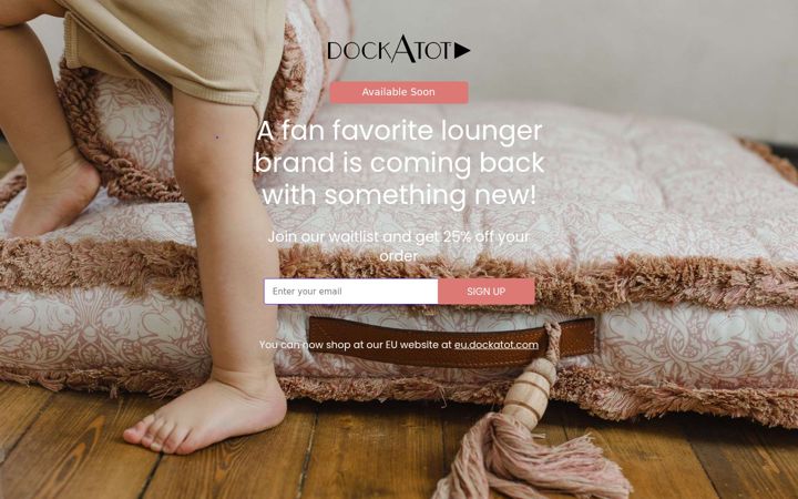 Screenshot of dockatot.com