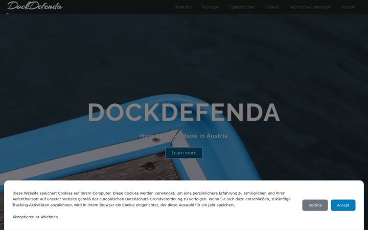 Screenshot of dockdefenda.com