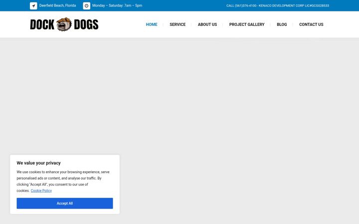 Screenshot of dockdogsfl.com
