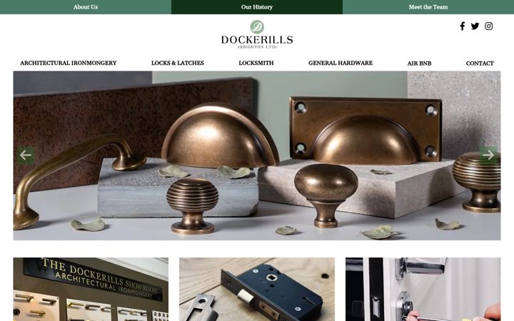 Screenshot ta' dockerills.co.uk