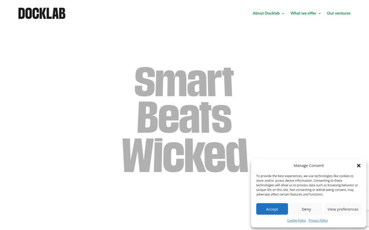 Screenshot of docklab.nl
