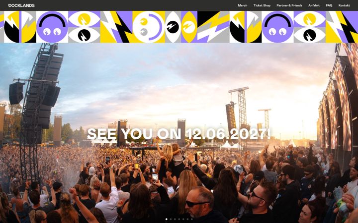 Screenshot of docklands-festival.de