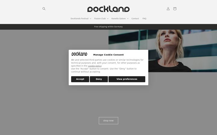 Screenshot of docklandshop.de
