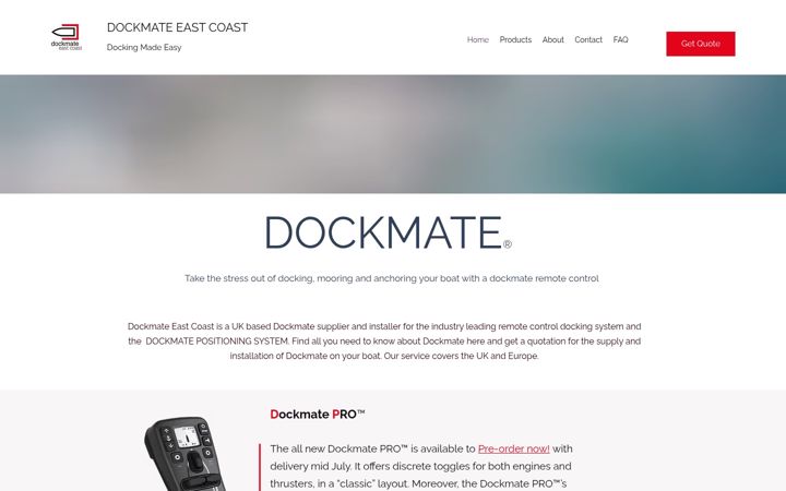 Screenshot of dockmate.uk