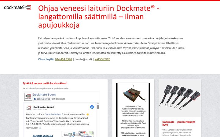 Screenshot di dockmatesuomi.fi