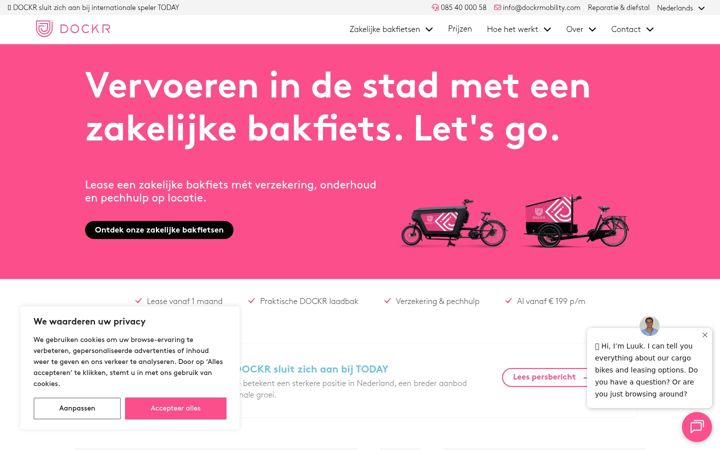 Screenshot of dockrmobility.nl