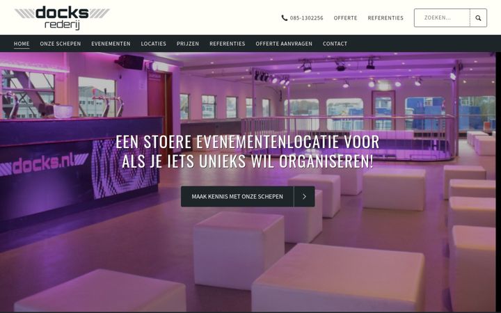 Screenshot of docks.nl