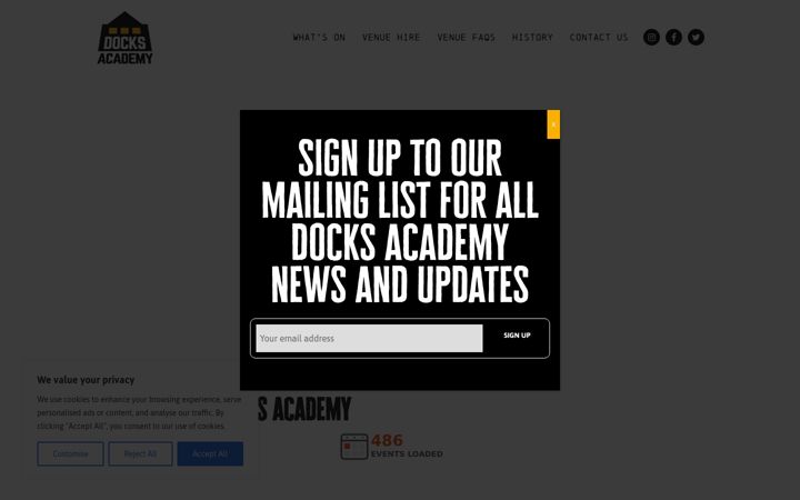 Screenshot of docksacademy.com