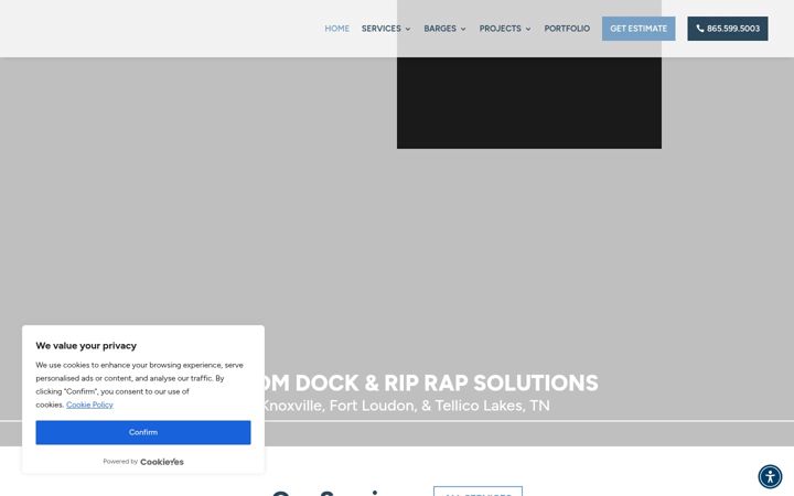 Screenshot of docksandrockstn.com