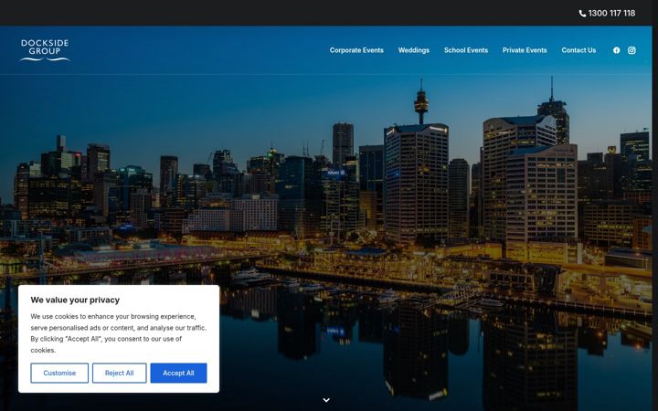 Captura de pantalla de docksidegroup.com.au