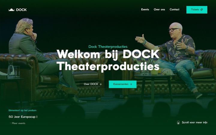 Posnetek zaslona docktheaterproducties.nl