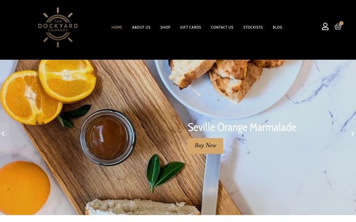 Screenshot of dockyardjamfactory.co.uk