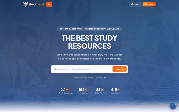 Screenshot of docmerit.com