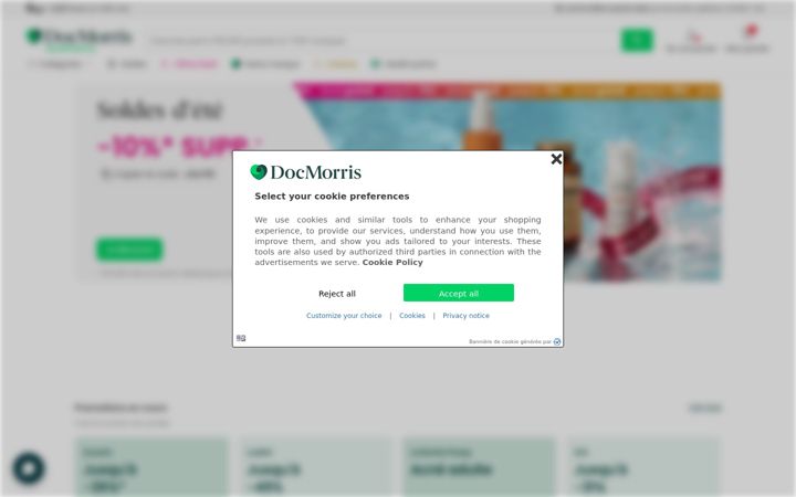 Screenshot of docmorris.fr