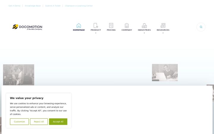 Screenshot of docomotion.com