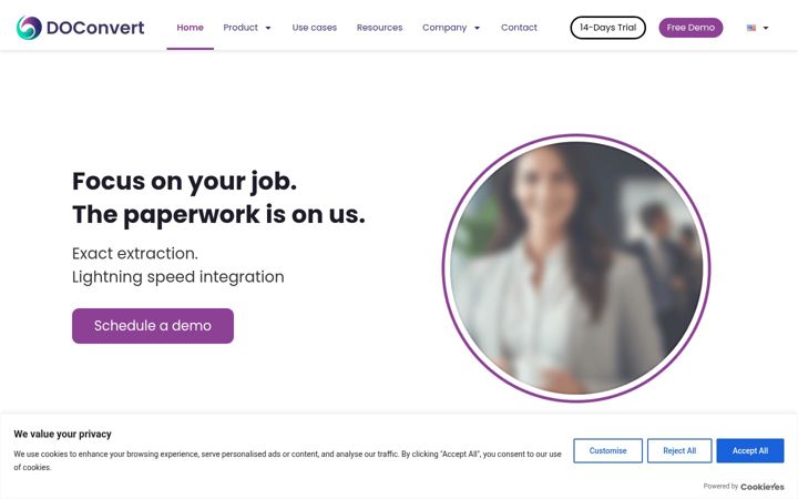Kuvakaappaus sivustosta doconvert.co