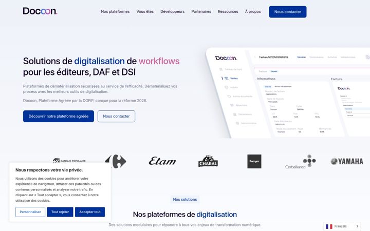 Screenshot of docoon.com