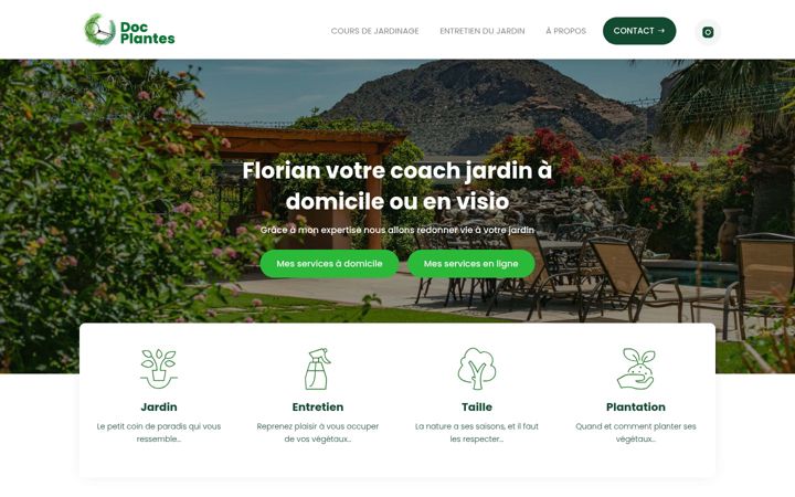 Zrzut ekranu docplantes.fr