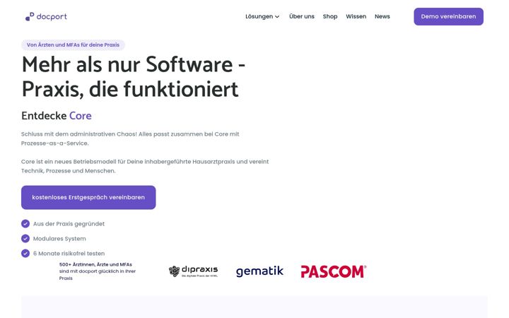 Screenshot of docport.de