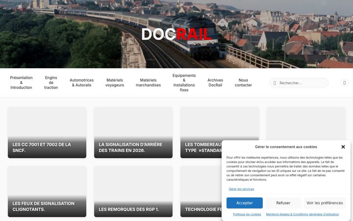 Screenshot of docrail.fr