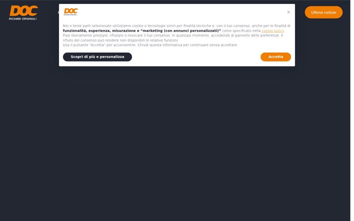 Screenshot of docricambioriginali.it