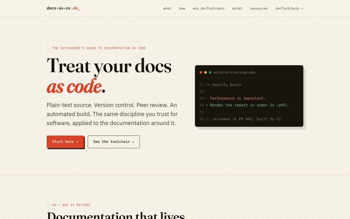 Screenshot ta' docs-as-co.de