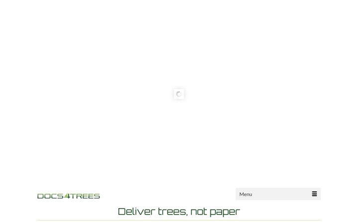 Kuvakaappaus sivustosta docs4trees.org