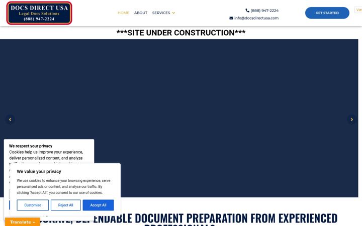 Screenshot of docsdirectusa.com