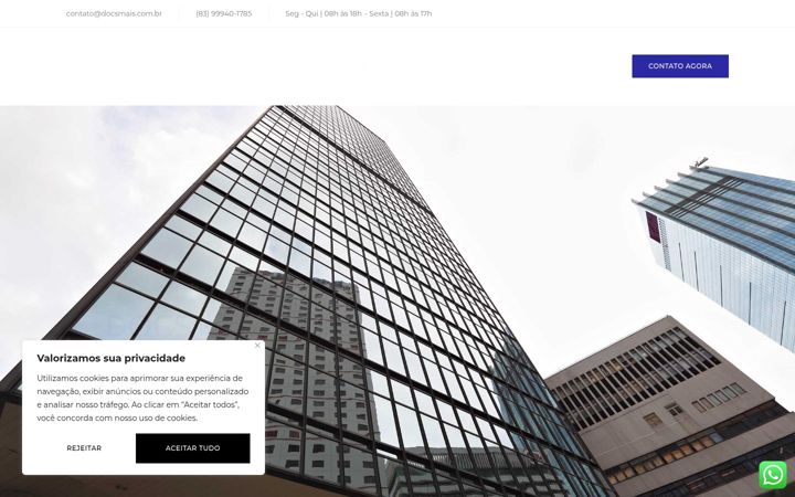 Screenshot of docsmais.com.br
