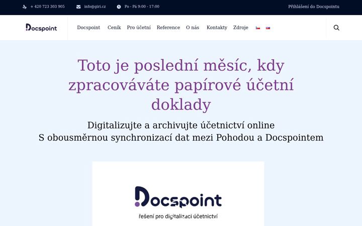 Screenshot van docspoint.cz