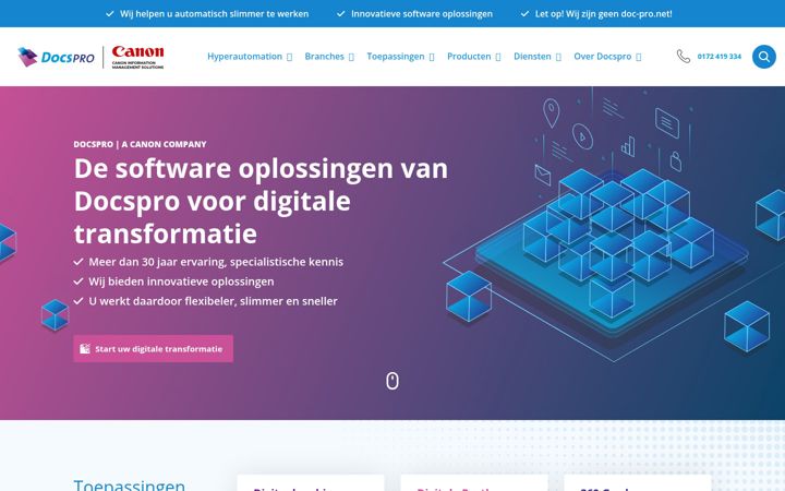 Posnetek zaslona docspro.nl