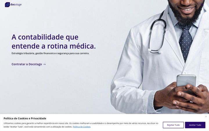 Screenshot of docstage.com.br