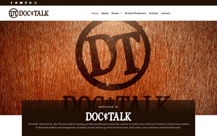 Screenshot of doctalktv.com