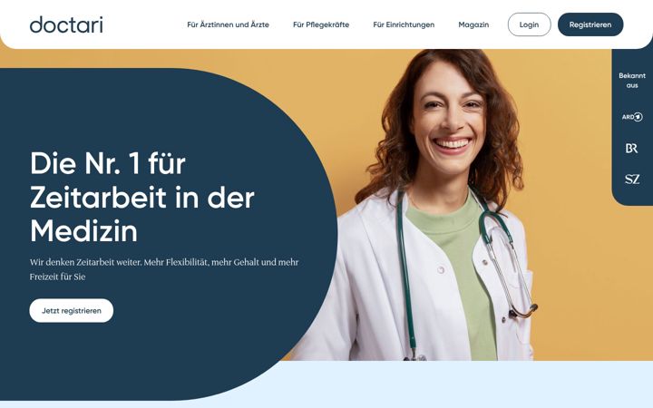 Skærmbillede af doctari.de